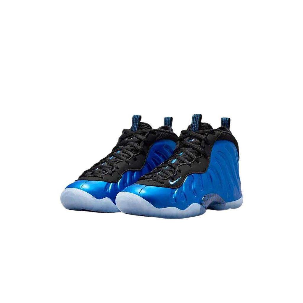 Nike Little Posite One Износостойкие Нескользящие Амортизирующие Низкие Детские Баскетбольные Кроссовки Синие Подростковые FV5365-400