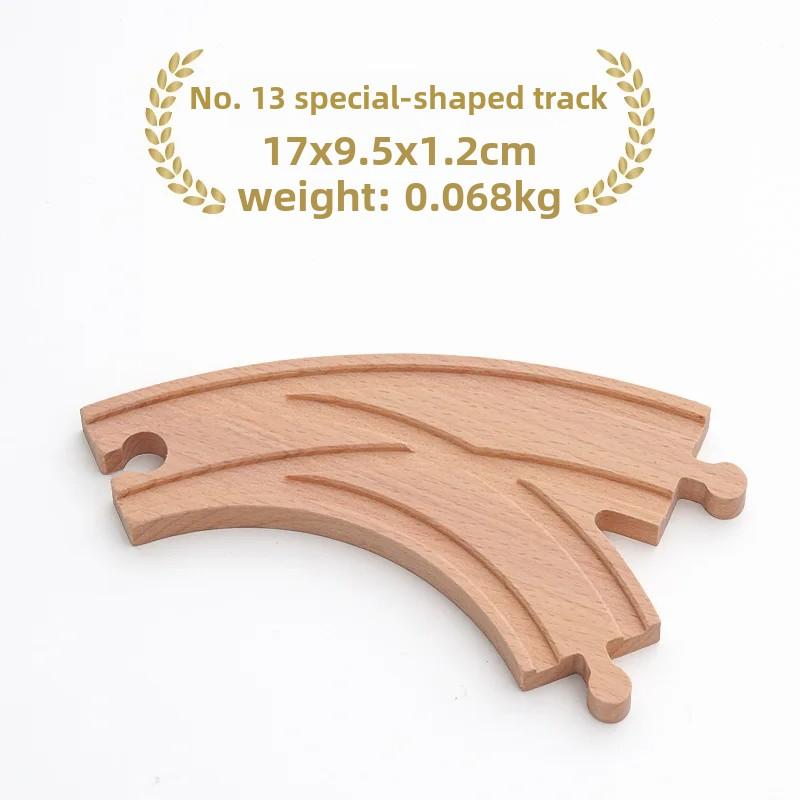 Деревянный маленький игрушечный поезд, детский набор, магнитный поезд, аксессуары, трек KX, игрушка на день рождения для мальчика, подарок X10