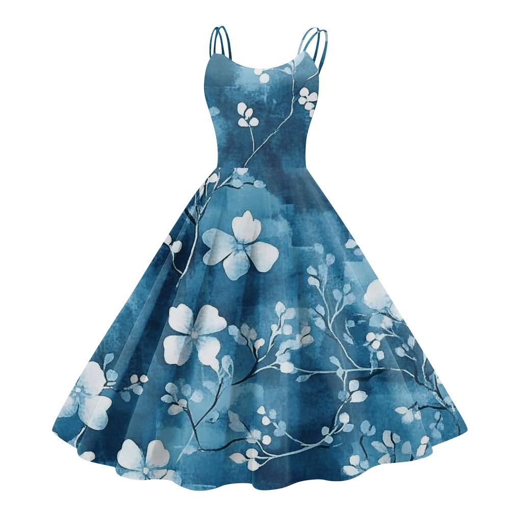 Женское повседневное модное платье с цветочным принтом, сексуальное с открытыми плечами, панк-ретро платье, ретро платье