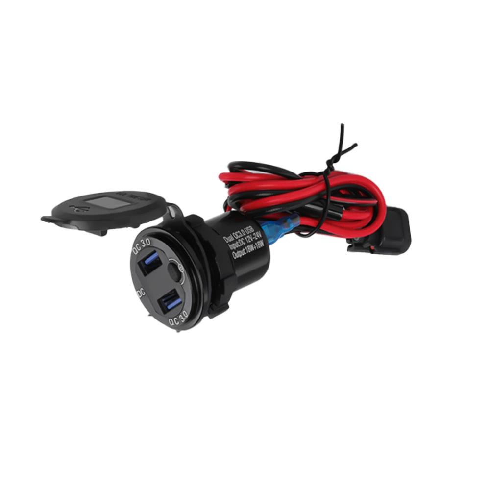 Двойное USB 3.0 Быстрое Зарядное Устройство Розетка Адаптер Питания Для Honda XL750 Transalp