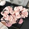 1Pc Girl Head Rope Bow Lace Hair Tie Large Intestine Hair Ring Women Scrunchies Korean Style Headwear Hair Rope