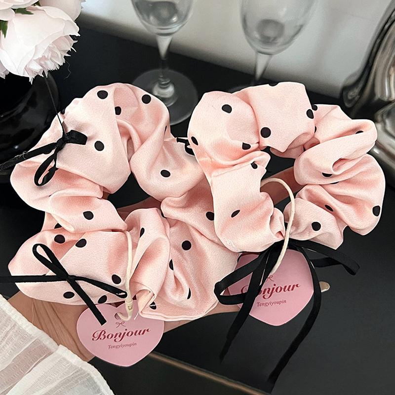 1Pc Girl Head Rope Bow Lace Hair Tie Large Intestine Hair Ring Women Scrunchies Korean Style Headwear Hair Rope