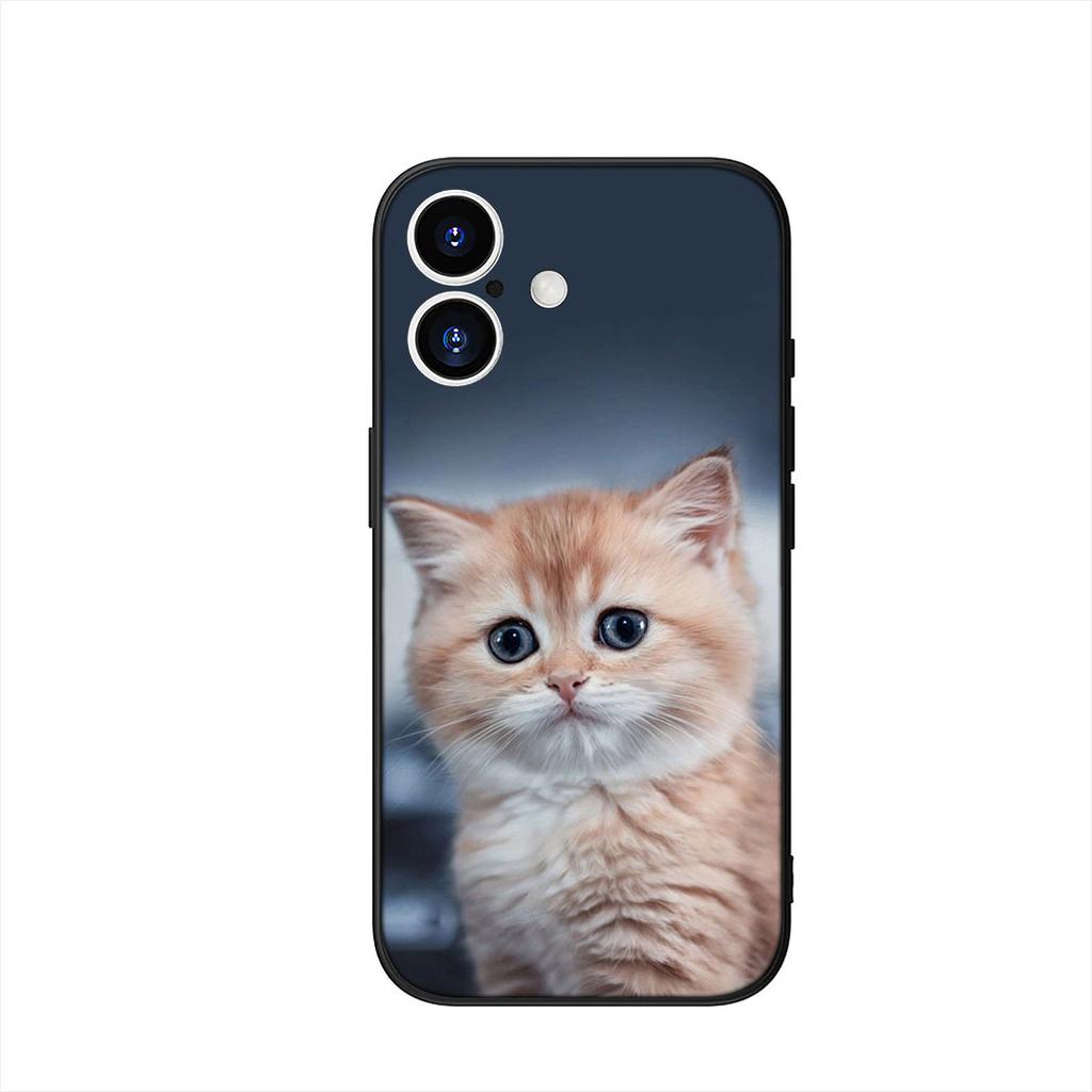 Чехол для телефона с рисунком котенка для Apple iPhone 17 16 15 11 Pro XS Max XR 6 7 8 Plus + SE 2020 5 16E