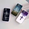 UP14 Bible verse Jesus Cross Transparent Phone Case for Motorola Moto Edge 20 30 40 50 S30 Fusion Ultra Pro Neo Lite + G200 G23