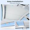 Sun Shades For Tesla Model Y Juniper LAUNCH Model 3 Highland 2025 2026 Ice Cloth Buckle Sun Glass Front Rear Sunroof Skylight