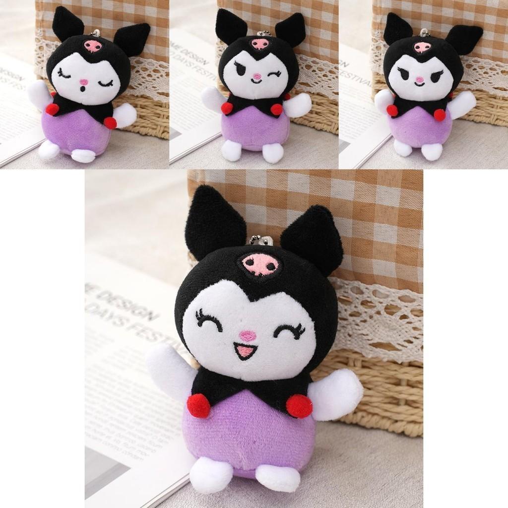 Japanese Style Kuromi Plush Doll Adorable Cute Cartoon Devil Bunny Stuffed Toy