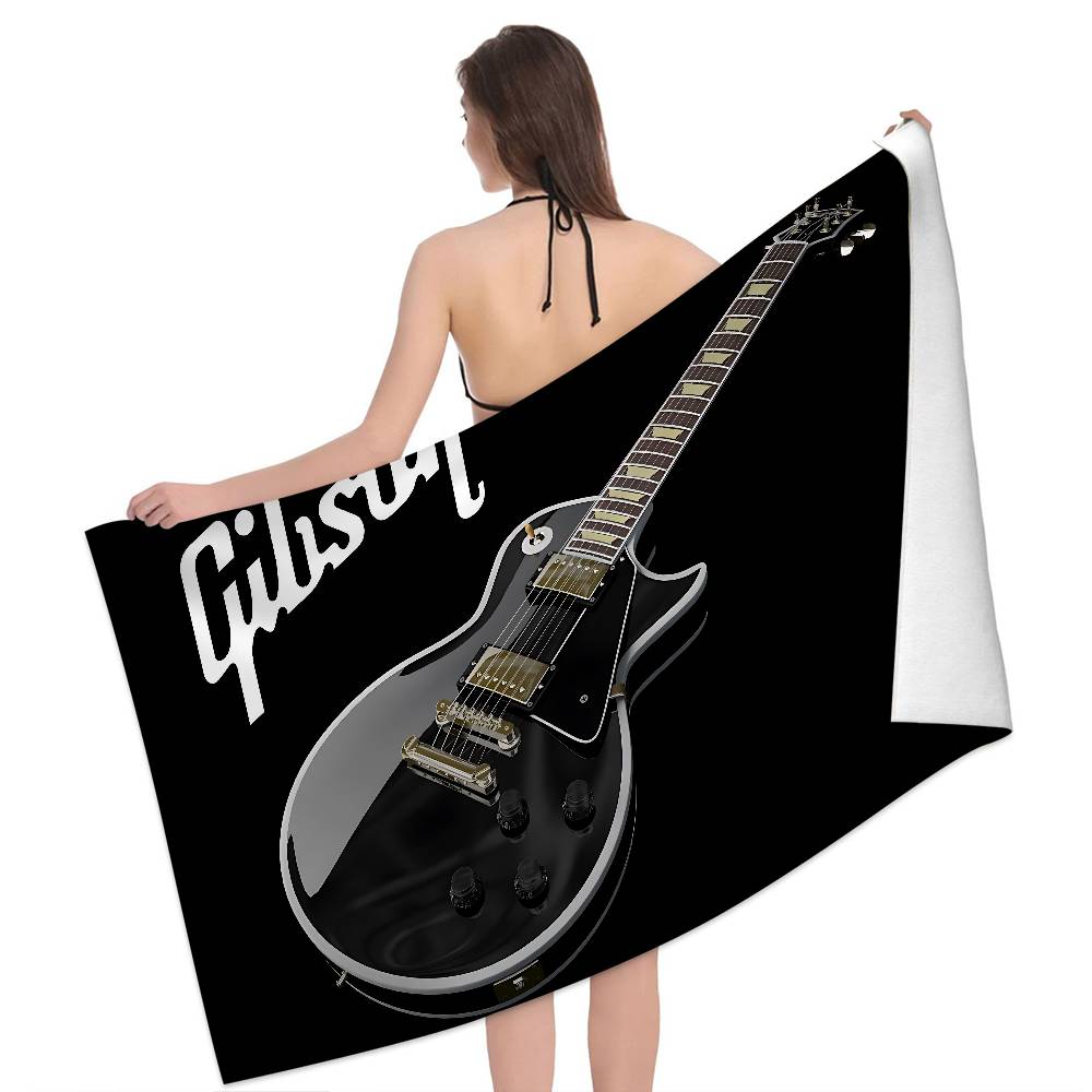 G-Gibson Music Микрофибровое пляжное полотенце Впитывающее Быстросохнущее Мягкое Полотенце для йоги, плавания, курорта, альпинизма