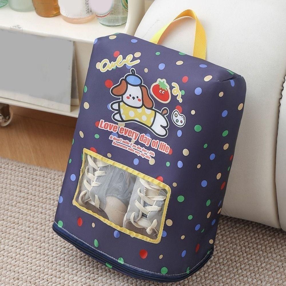 Large Capacity Visible Shoe Storage Bag Dust-proof Shoes Pouch Handheld Shoe Bag  Business Trips