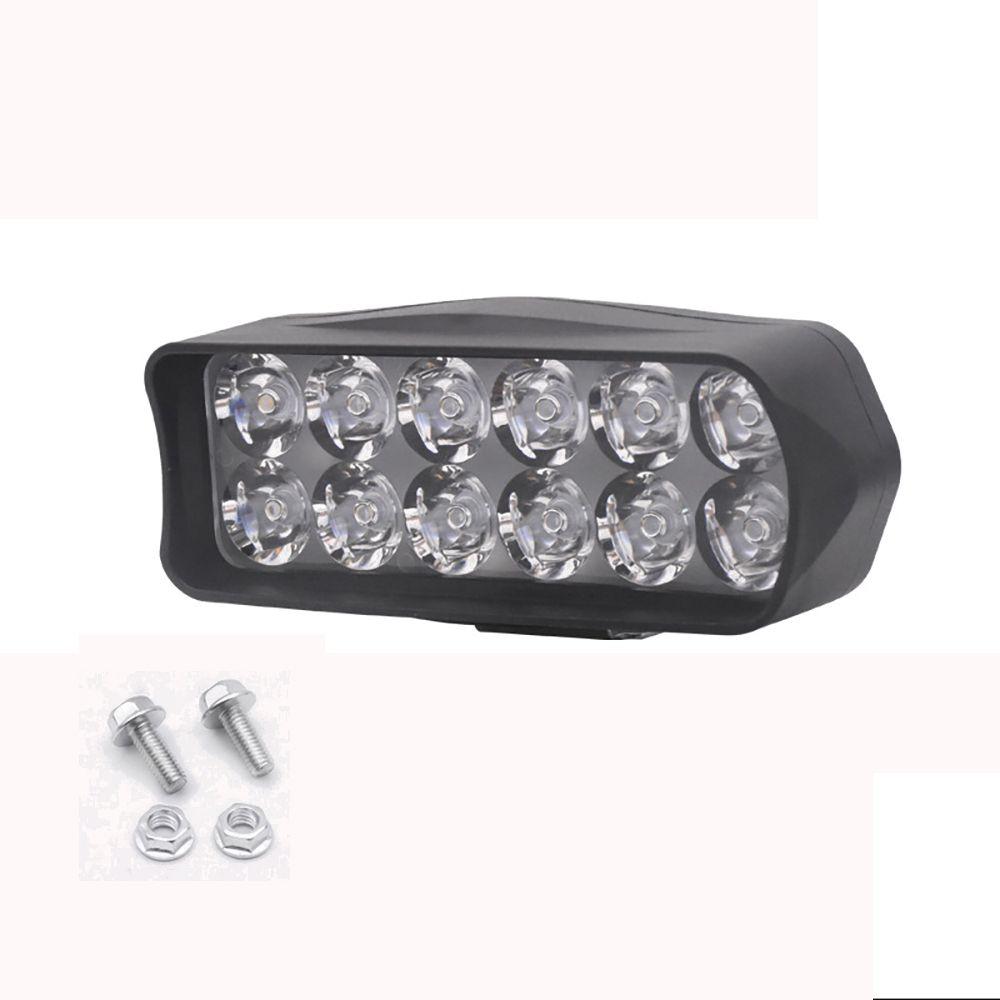 Мотоциклетный внешний прожектор 8/12/16 светодиодных ламп Электрический велосипедный фонарь Вспомогательный налобный фонарь