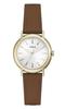 Watch FURLA EASYSHAPE White Dial Stainless Steel Quartz 32MM Watch Jewelry Accessory WW00024003L2 Brown [Furla] Women's