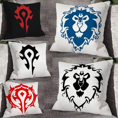 Наволочка W-World of W-Warcraft Для Декора Дивана Автомобиля Офиса Комнаты Печатная Наволочка Декорации и Защита