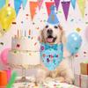 Adjustable Pet Birthday Caps Cute Dog Birthday Bib Cat Triangle Scarf  Puppy Costume