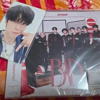 ATEEZ BAD Japan Photocard Special gift(Yunho)+sealed CD Set
