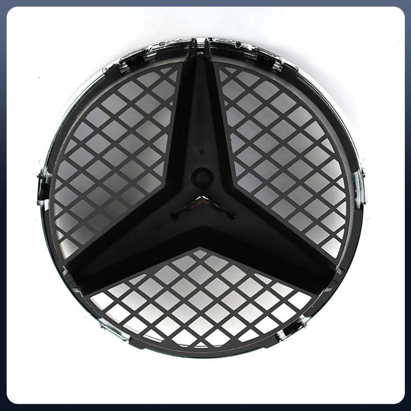 Для Mercedes Benz B C GLK-Class 2008-2014Хромированный серебристый и глянцевый черный OE стиль Передняя решетка Эмблема звезды Хромированный значок логотипа