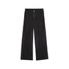 Cellarator Retro Sports Fashion Zipper Straight Loose Casual Pants Women Pants Black 626706-01