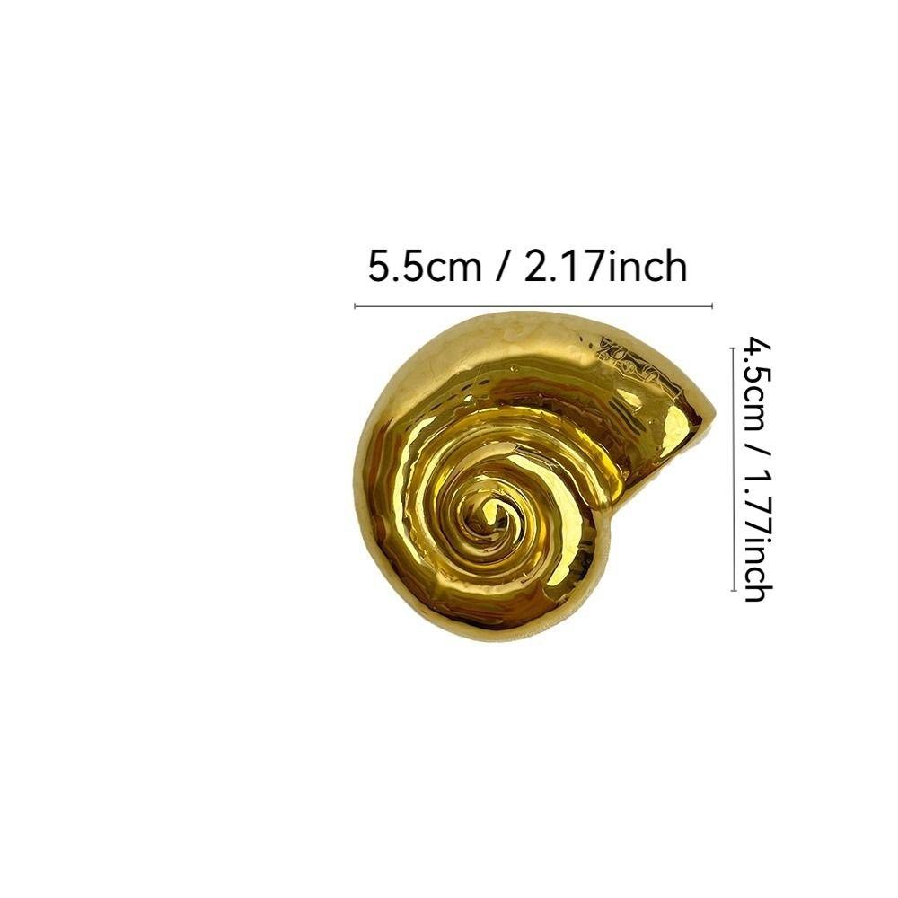 Korean Korean Style Brooches Shell Design Snail-shell Brooches Stainless Steel Brooches Women Men