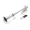 Single-tube Trumpet Electric Horn Chrome Air Horn Loudspeaker Kit 150dB 12V/24V Universal for Train