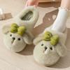 Plush, Cotton Slippers, Outerwear, Thick Soled Shoes, Non Slip Shoes, Warm Shoes, Couple Cotton Slippers
