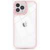 Kingxbar Sparkle iPhone 13 Pro Case with Crystals - Pink Rear Shield Cover