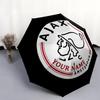 1 шт. Автоматический складной зонт - AFC Ajax, узор с индивидуальным названием, портативный и складной дизайн с 8 спицами, Рождественские и Дни рождения