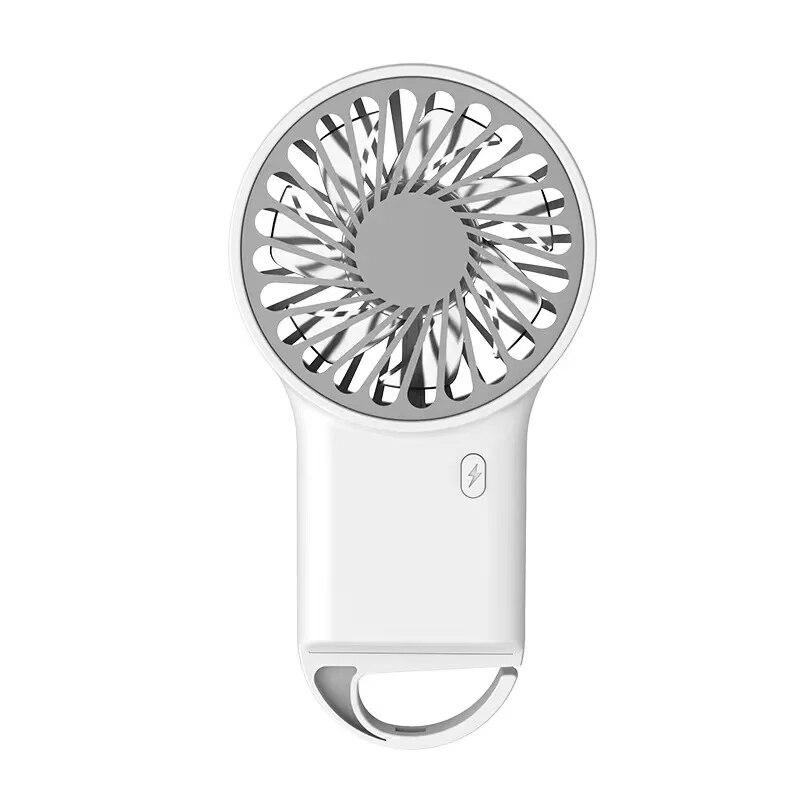Ручной маленький вентилятор Мини Портативный крючок USB зарядка Настольный офисный студенческий летний обогреватель Бесшумный ручной вентилятор