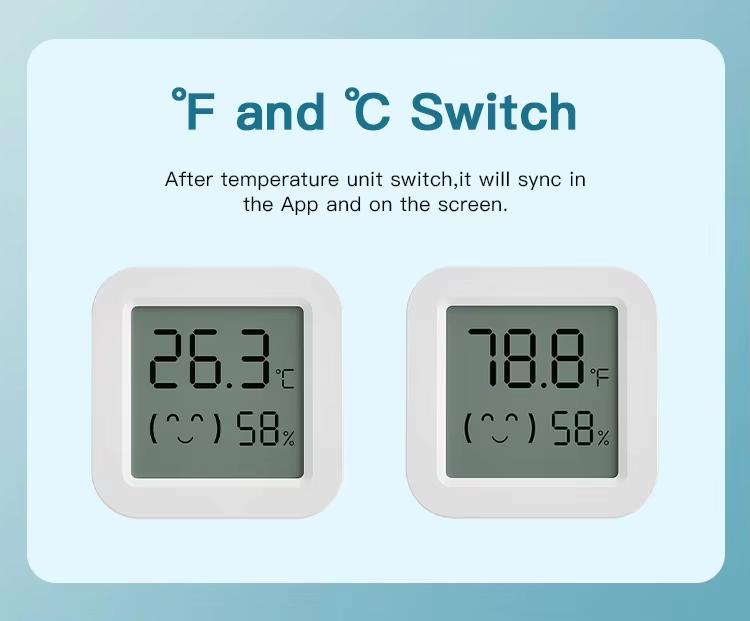 Датчик температуры и влажности Tuya Zigbee для ЖК-экрана умного дома, работает с приложением Alexa Google Home Smart Life Tuya Smart Yandex