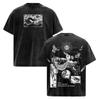 Fallen Angel Eye Vintage Washed T-Shirt – Dark Gothic Angel Graphic Tee New Spring/Summer Arrivals