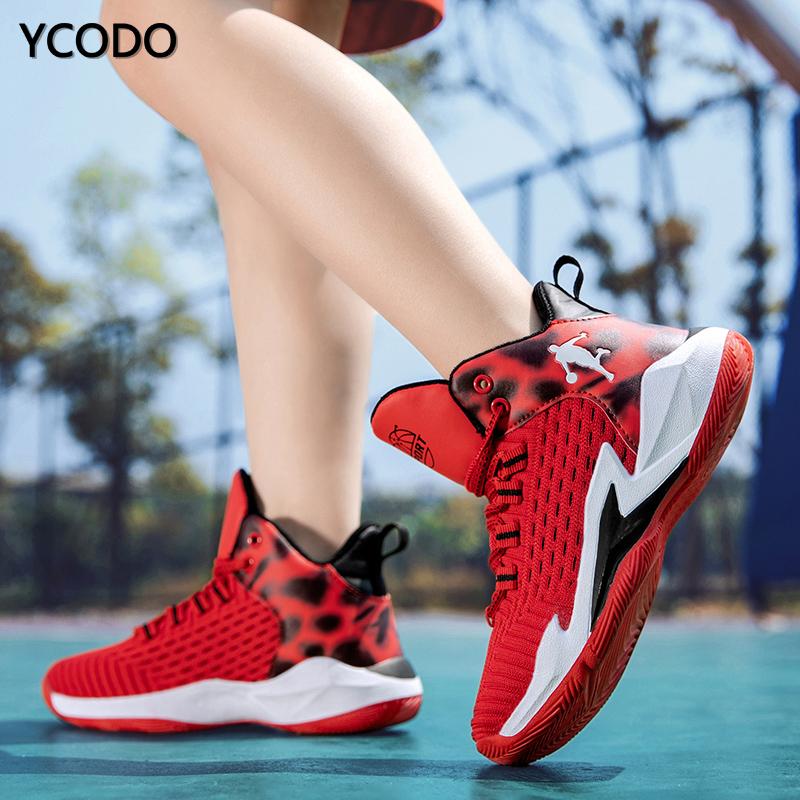 Модные детские удобные баскетбольные кроссовки, спортивные кроссовки, детские ботинки