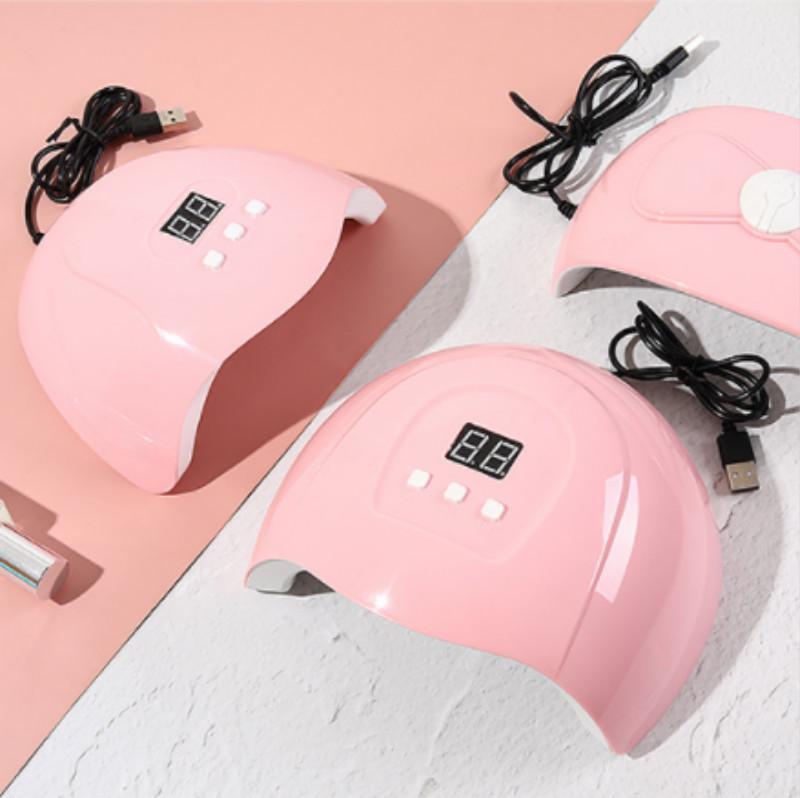 54 Вт Маникюрная гелевая лампа-бабочка Sun Mini UV Led Лампа для сушки ногтей Автоматический датчик Интеллектуальные инструменты для дизайна ногтей