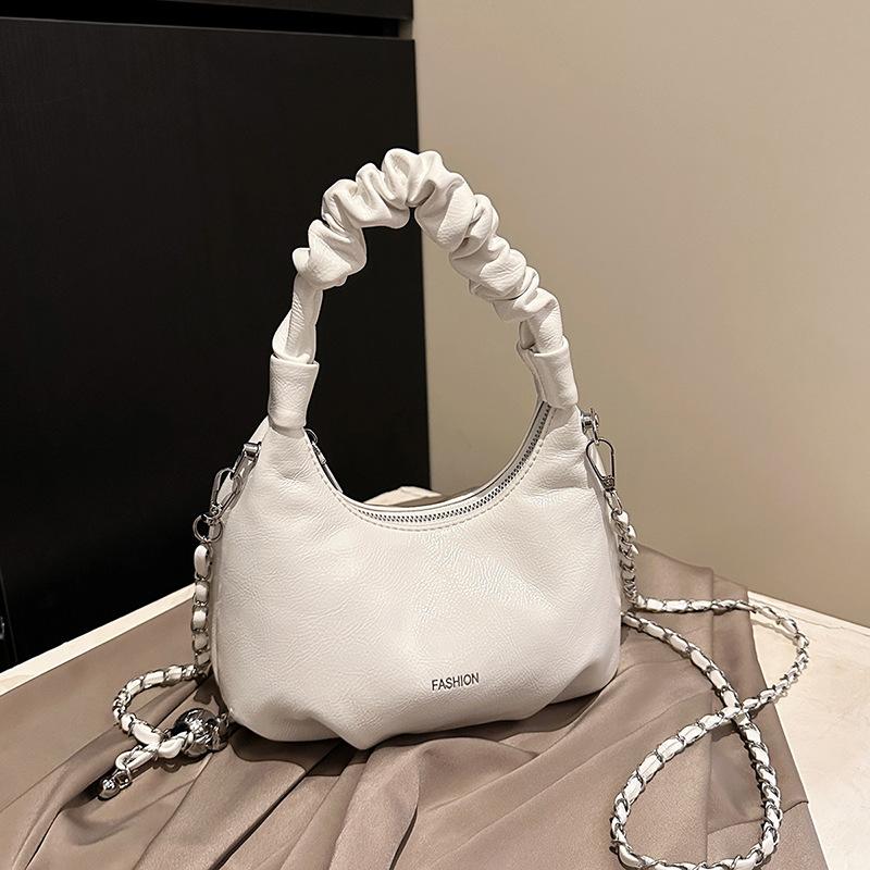 Премиальная красная сумка женская новая универсальная сумка-мессенджер на цепочке изысканная плиссированная сумочка