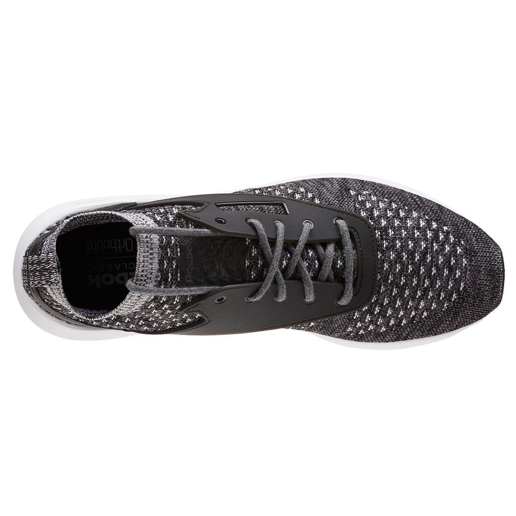 Reebok Мужские кроссовки Zoku Runner Ultraknit Вересково-угольно-черные Средне-серые BD5487