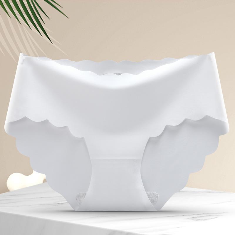 Ice Silk Panties Women's Cotton Triangle Pants Plus Size