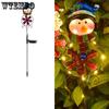Solar Christmas Light Led Snowman Elk Penguin Outdoor Light Garden Lawn Decorative Light