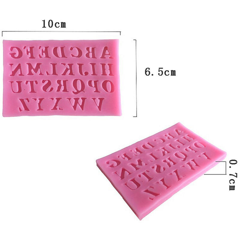All 3Pcs Diy 3D Cake Decorating Baby Alphanumeric Shape Fondant Sugar Cake Silicone Mold Art Tools