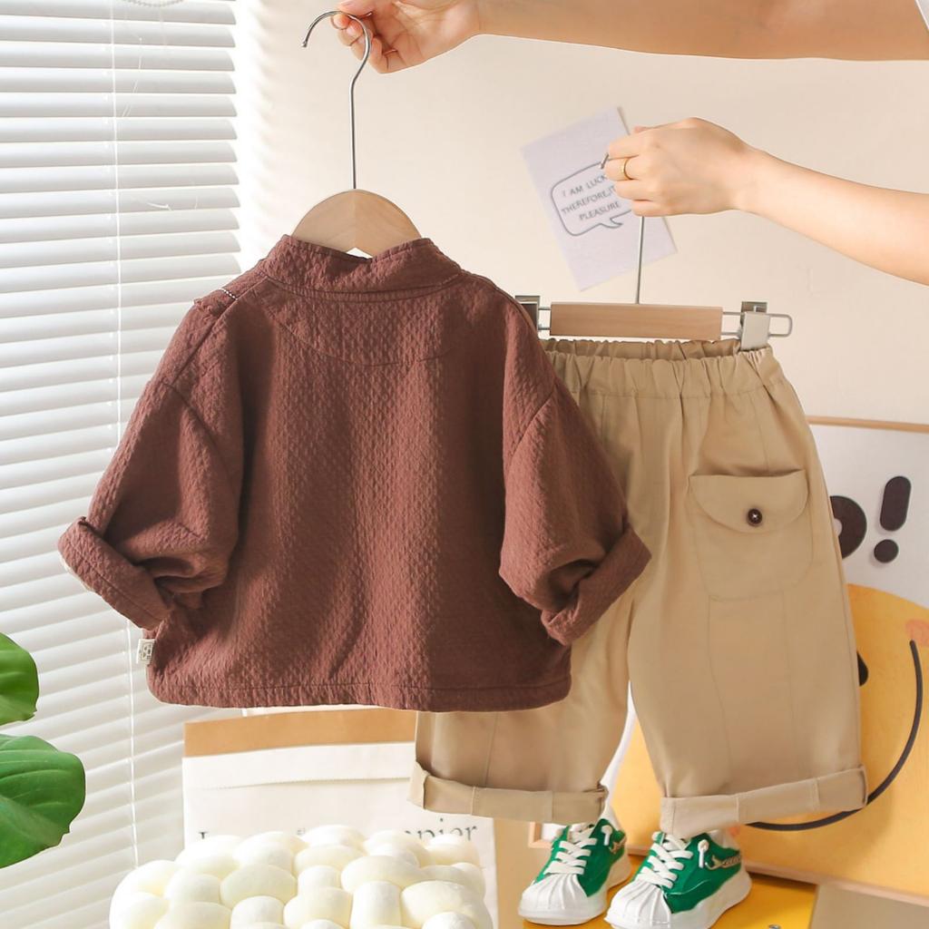 Детский повседневный комплект с длинным рукавом, удобные наряды для повседневной носки