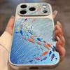 Чехол с блестящим рукавом: 3D Текучий Свет для Apple iPhone 17Pro и 16Pro Max, Полное Покрытие с Дизайном Косяк Рыб
