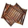 Wood Serving Tray, Multipurpose Wood Tray, Handmade, Handcrafted Rectangular Serving Platter Set of 3
