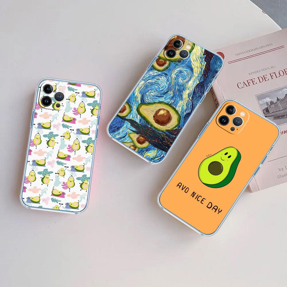 CJ13 Avocado fruit art Case for Motorola Moto G10 G20 G30 G31 G32 G34 G35 G41 G42 G50 G51 G52 G55 G60 G60S G62 G71 G72 G75