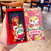 Colorful Cartoon Lion Dance Snake Keychain Adorable Silicone Keychain Gifts For All Occasions