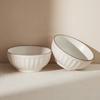Premium Phnom Penh Ceramic Bowl Household Round Rice Bowl Simple Embossed Tableware Bowl Small Bowl Dessert Bowl