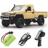 Ritaosan Toyota RC Car for Popular 36cm Large Light Truck Scale 4WD Remote Control Controllable Speed Includes 2 Remote Electric Technical Standards