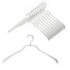 MAWA German Bodyform Non-Slip Hangers, 42L, Set of 10, White, 10-Year Warranty
