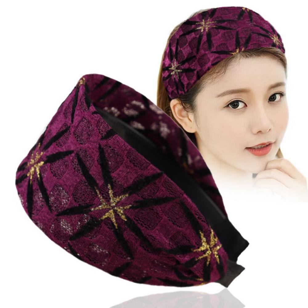 Модные широкие однотонные нескользящие повязки на голову Женский обруч для волос Аксессуары для волос для девочек Женская повязка для волос Аксессуары для волос Подарки
