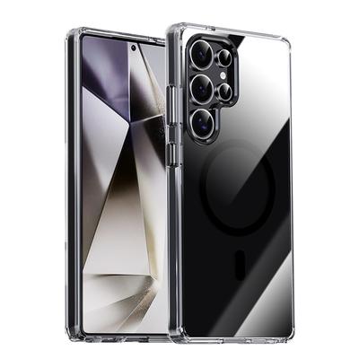 Подходит для чехла для мобильного телефона Samsung S25 Ultra Прозрачный противоударный Samsung25plus Магнитный защитный чехол S25