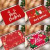 Crystal Velvet Christmas Mat Santa Claus Floor Mat New Xmas Doormat Bedroom