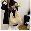 Hand-woven Straw Bag Women's Large-capacity New Shoulder Crossbody Seaside Vacation Beach Bucket Bag