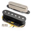 Musiclily Pro Alnico 5 Neck and Bridge PU Set for Telecaster Electric Nickel TL-60S Single-Coil Pickups, (8K/7.3K) Guitars,