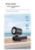 USB Portable Mini Cooling Fan with Ice Pack - Transparent Handheld Electric Turbine Design