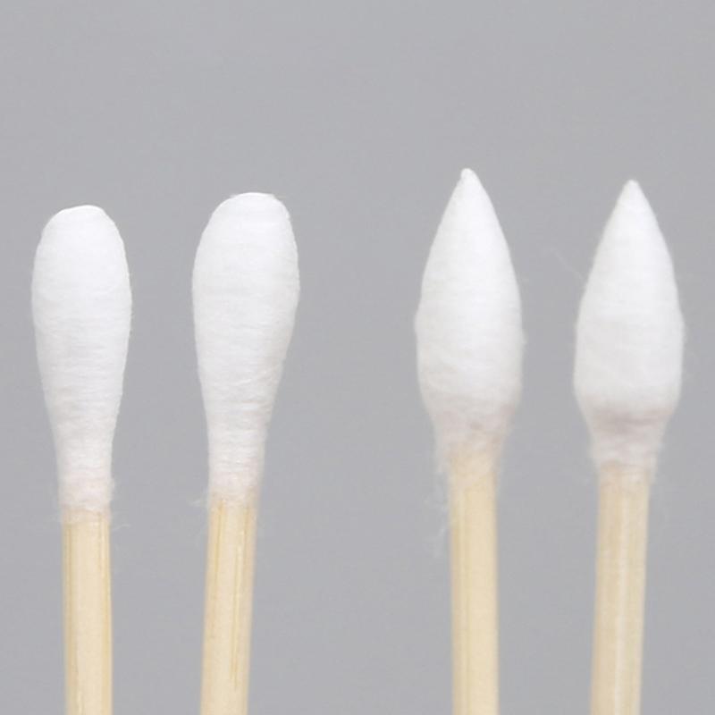 Одноразовые гигиенические косметические ватные палочки бытовые двухсторонние деревянные палочки ватные палочки