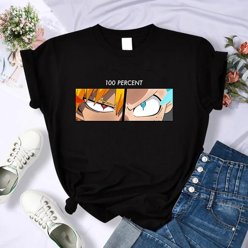 Японское аниме Моя геройская академия Футболка женская Боку но Хиро Акадэмия Манга Футболка Бакуго Химико Тога Графические футболки Футболка